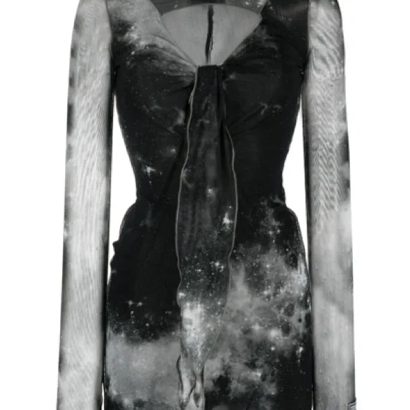 Versace Black Space Coture Mini Dress - Picture 2 of 6